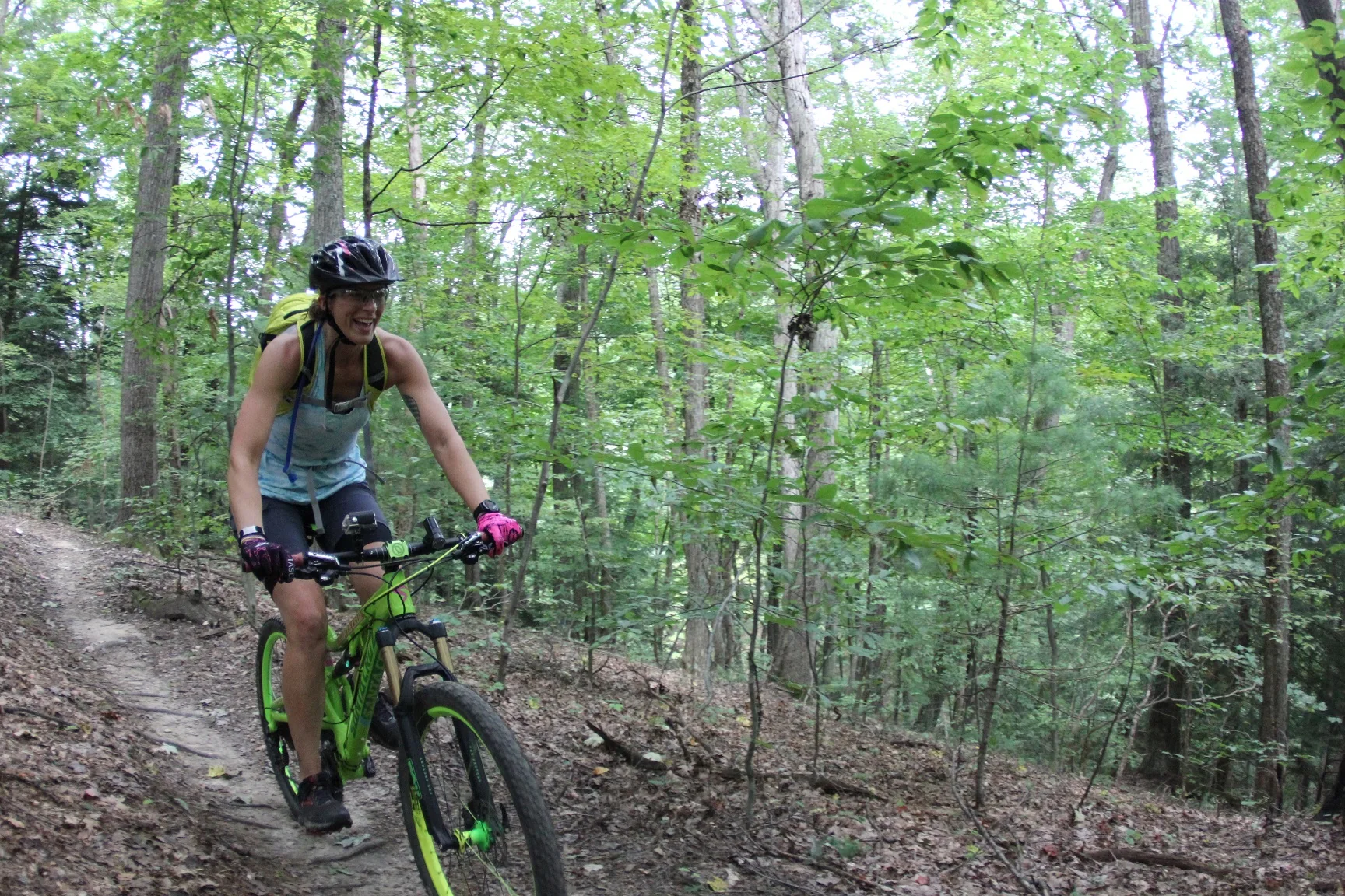 MTB w Mohican State Park — fotografia ilustracyjna